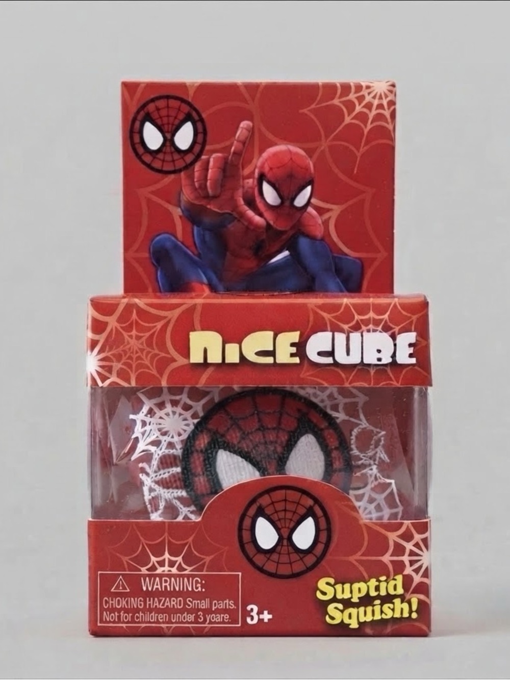 Spider-Man Red Nice Cube Squishy Sensory Fidget Stress Relief Toy